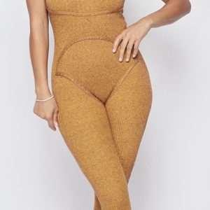 Mustard Jumpsuit cute and fitted