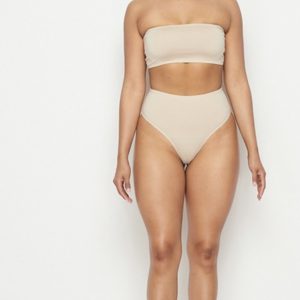 High Waist Panty Set Nude