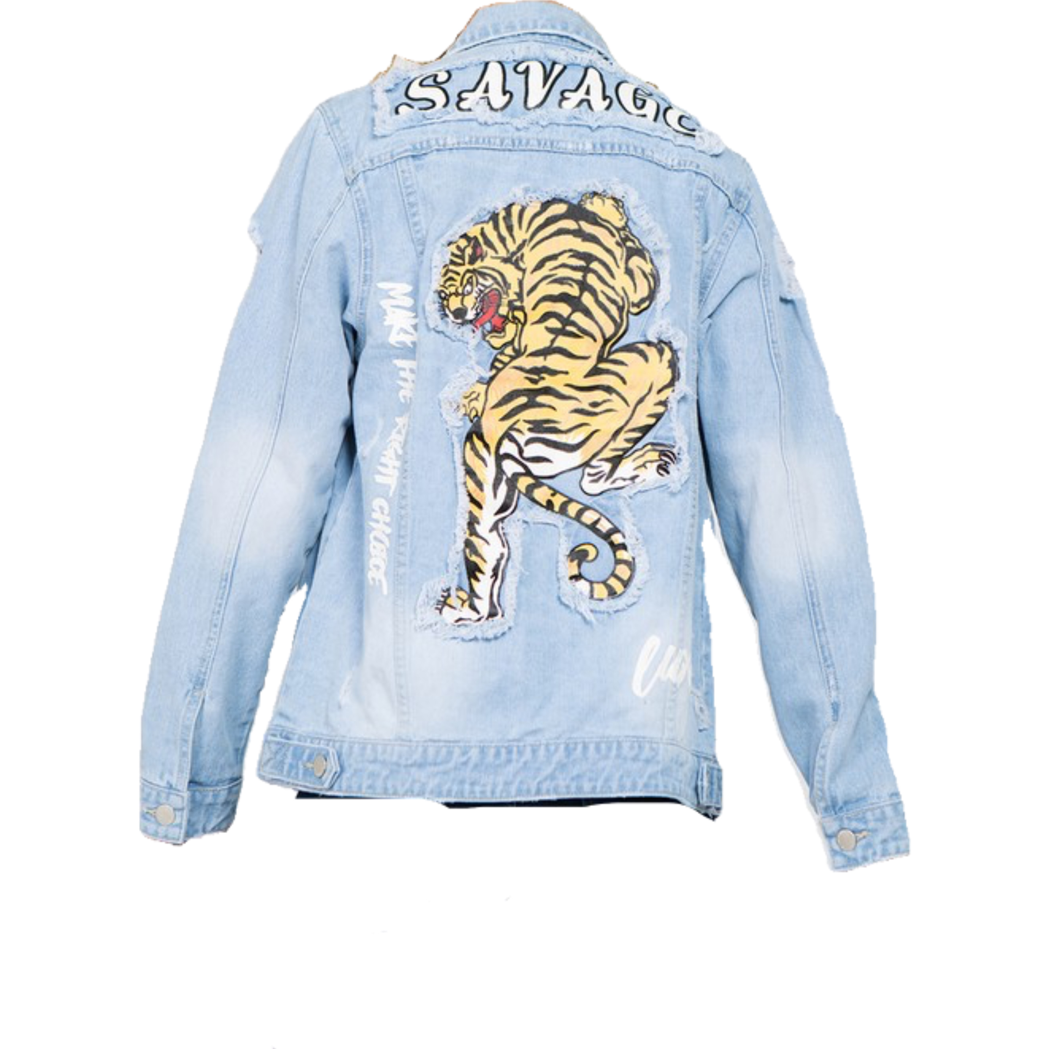 Denim  Jacket  (Tiger  Print)