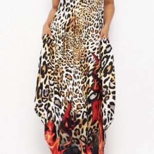 Leopard On Fire Dress