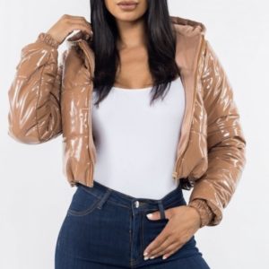 Puff Puff Stuff My Taupe Puffer Coat