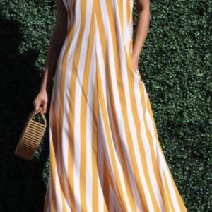 Mustard Steals Haltered Dress